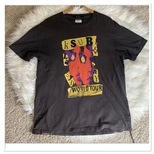 Ksubi World Tour Devil Kash SS Graphic T- Shirt Faded Black Size Large